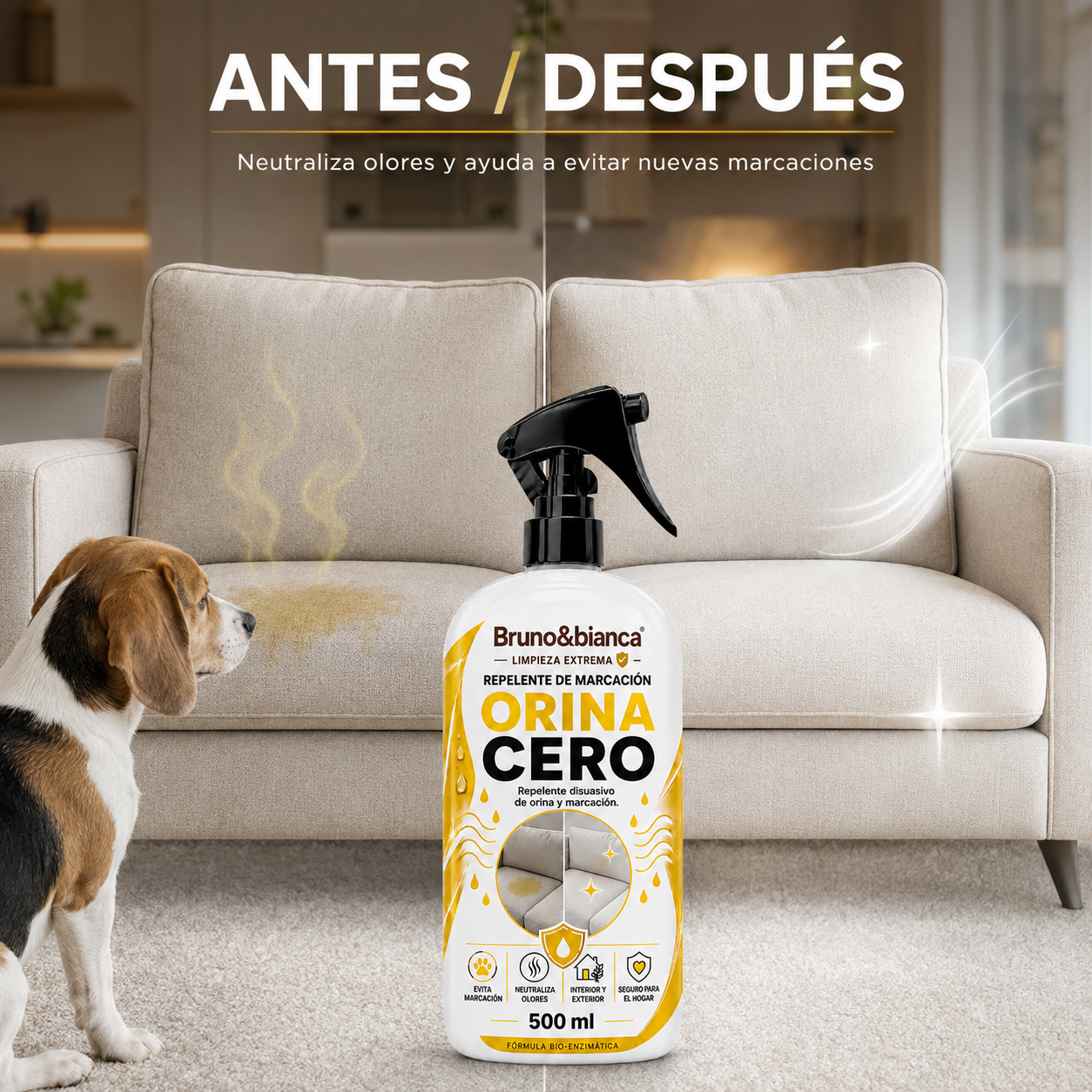 REMUEVE ORINA Y OLORES - ORINA CERO | Bruno&Bianca