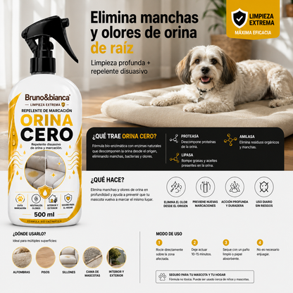 REMUEVE ORINA Y OLORES - ORINA CERO | Bruno&Bianca