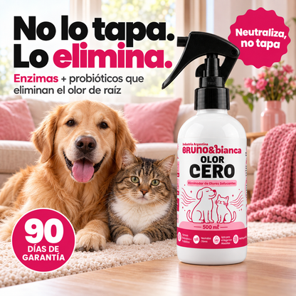Olor Cero - Neutralizador de Olores de gatos y perros