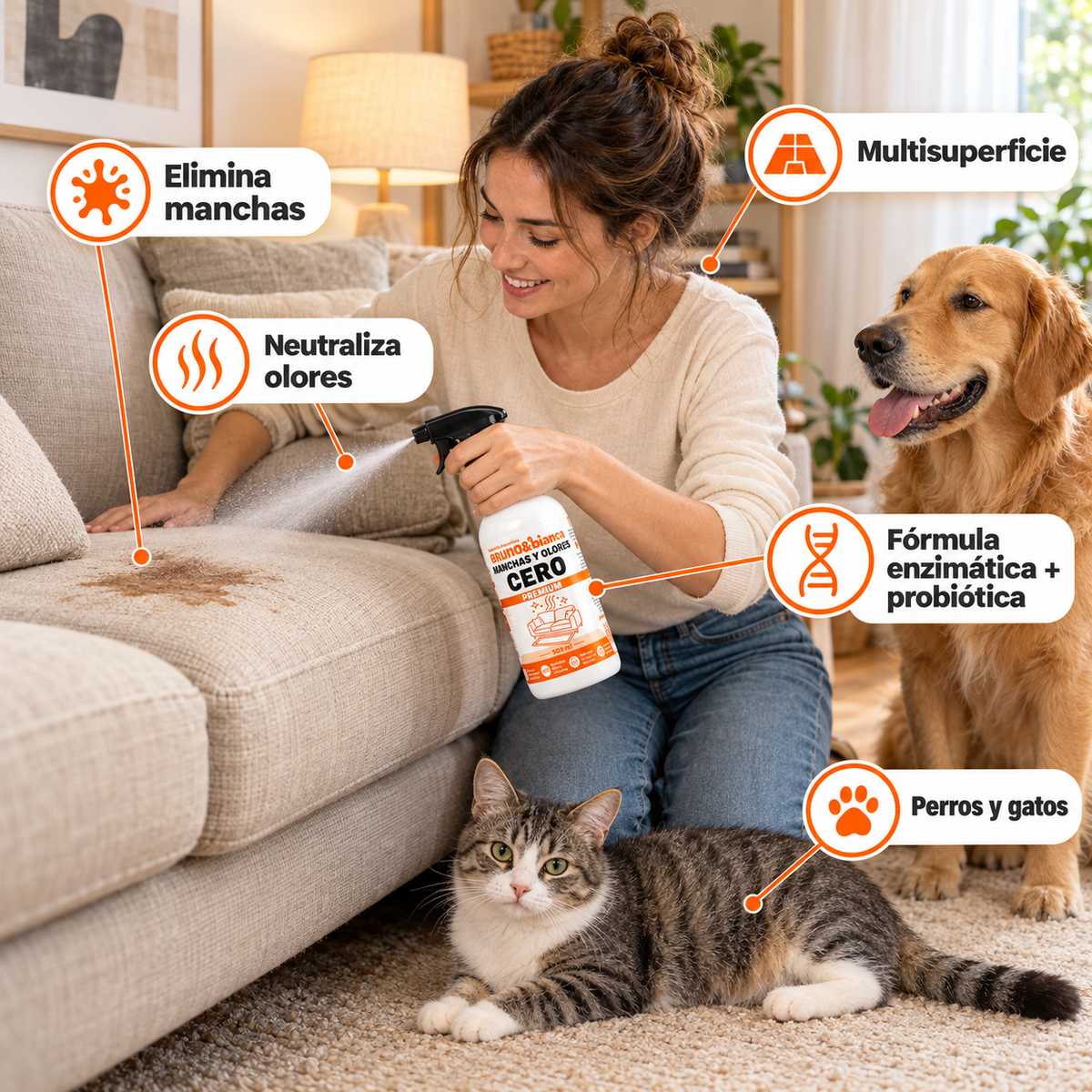 MANCHAS Y OLORES CERO PREMIUM | Bruno&Bianca