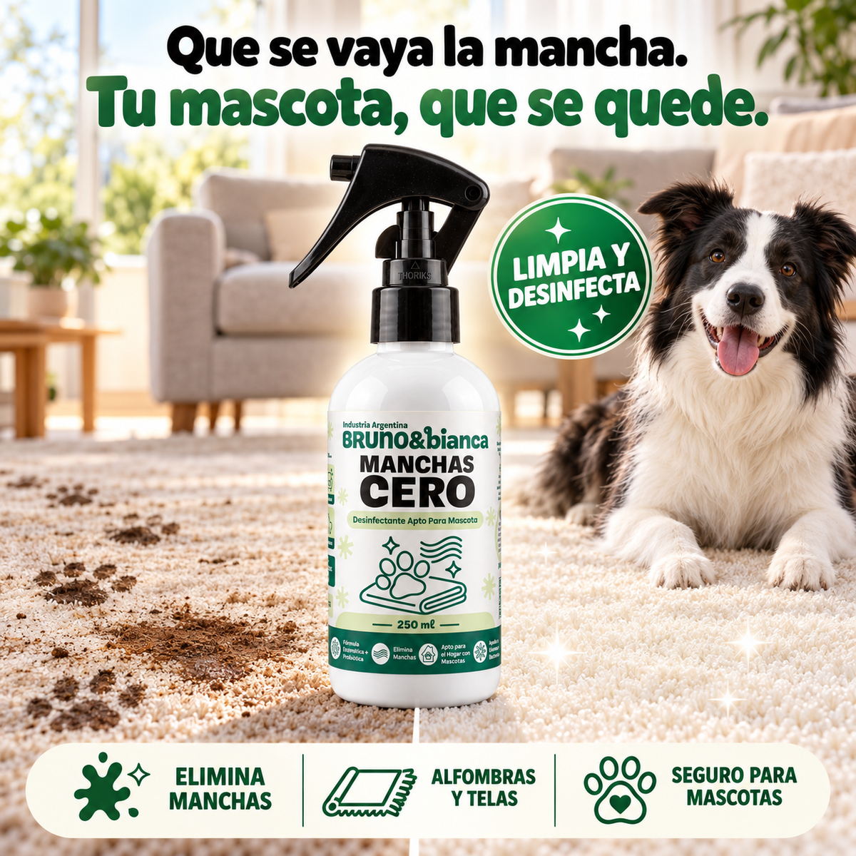 Quitamanchas Para Mascotas Manchas Cero | Bruno&Bianca